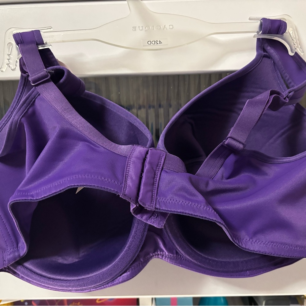 Cacique PURPLE Smooth Balconette Bra, NWT, Size 42 DD - Picture 2 of 2